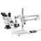 Amscope 7X-45X Trinocular Boom-Arm Stereo Microscope, 144-LED Multi-Zone Ring Light, 5MP USB 3 Camera SM-4T-144A-5M3 - alternate 1